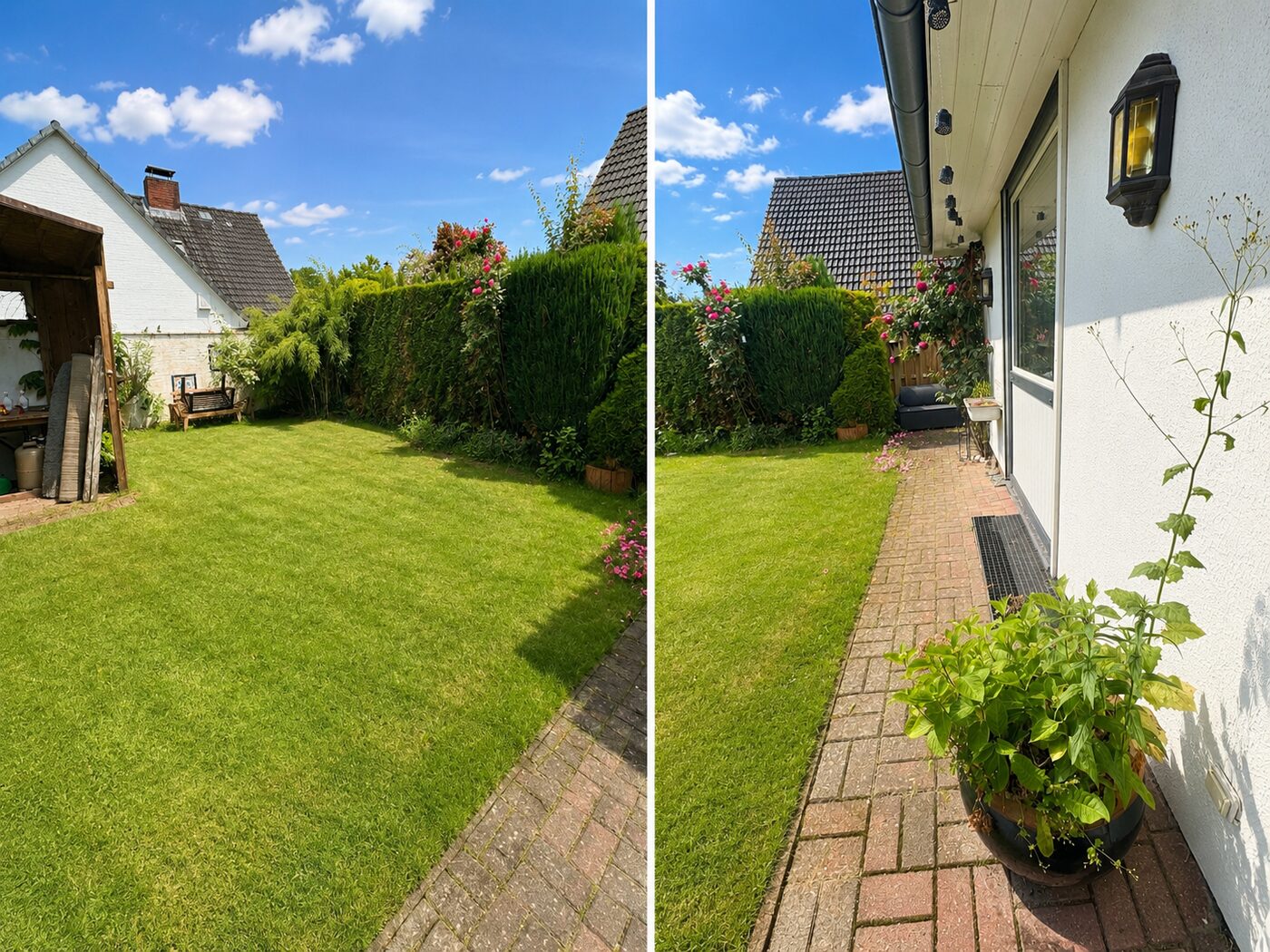 Garten mit Rasenfläche
