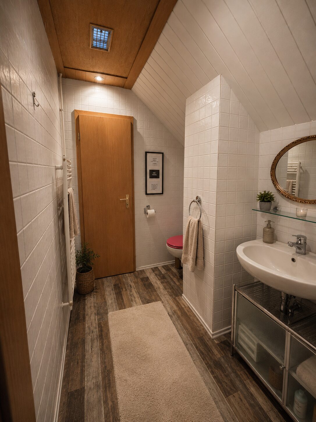 Toilette im Obergeschoss